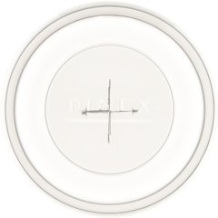 DX1198ST8714 Disposable Lid with Straw Slot - Fits Specific 9.5 - 12 oz Dinex, Carlisle, Cambro and G.E.T. Enterprises Tumblers 2.99" (1000/cs) - Translucent