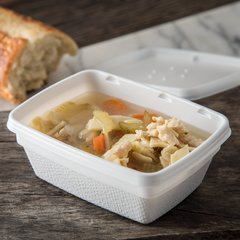 DXTT20 Rectangular Soup Bowl 8 oz (1000/cs) - White