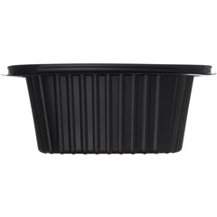 DXMW516PBLK Microwaveable Square Side Dish 16oz. (500/cs) - Black