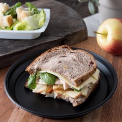 DXHH1003 Entree (one compartment) Disposable Plastic Dishware 7-3/4" (500/cs) - Black