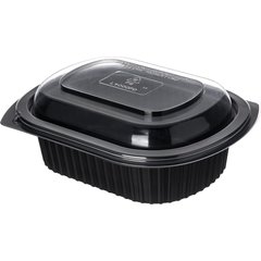 DXL4000PDCLR Dome Lid for Microwaveable Small Entrée Platters (250/cs) - Clear