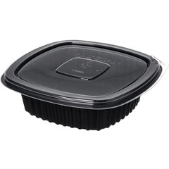 DXL500PCLR Flat Lid for Square Side Dish  (500/cs) - Clear