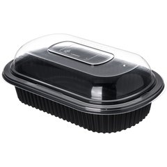 DXL800PDCLR Dome Lid for Microwaveable Medium Entrees  (250/cs) - Clear