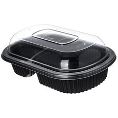 DXL800PDCLR Dome Lid for Microwaveable Medium Entrees  (250/cs) - Clear