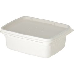 DXHH30 Retangular Soup Bowl Lid  (1000/cs) - Natural