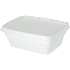 DXTT30 Rectangular soup bowl lid- fits DXTT20  (1000/cs) - White