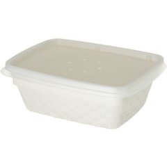 DXTT30 Rectangular soup bowl lid- fits DXTT20  (1000/cs) - White