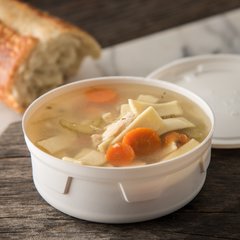 DXHH27B Round Soup Bowl (for Aladdin B27) (Aladdin is a registered trademark of Temp-Rite, L.L.C.) 6 oz (1000/cs) - White