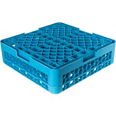 RG25-114 OptiClean™ 25-Compartment Divided Glass Rack with 1 Extender 5.56" - Carlisle Blue