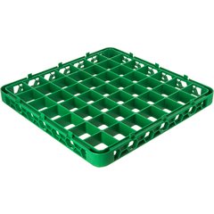 RE49C09 OptiClean™ 49-Compartment Divided Glass Rack Extender 1.78" - Green