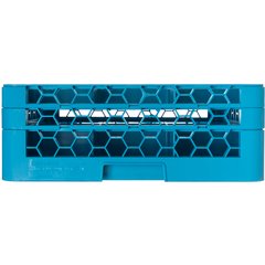 RG9-214 OptiClean™ 9-Compartment Divided Glass Rack with 2 Extenders 7.12" - Carlisle Blue