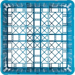 RG9-214 OptiClean™ 9-Compartment Divided Glass Rack with 2 Extenders 7.12" - Carlisle Blue