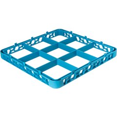 RE914 OptiClean™ 9-Compartment Divided Glass Rack Extender 1.78" - Carlisle Blue