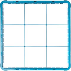 RE914 OptiClean™ 9-Compartment Divided Glass Rack Extender 1.78" - Carlisle Blue