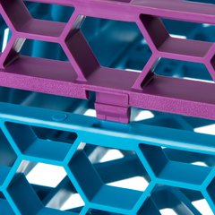 RE9C89 OptiClean™ 9-Compartment Divided Glass Rack Extender 1.78" - Lavender