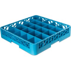 RG2514 OptiClean™ 25-Compartment Divided Glass Rack 3.25 - Carlisle Blue