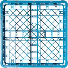 RG2514 OptiClean™ 25-Compartment Divided Glass Rack 3.25 - Carlisle Blue