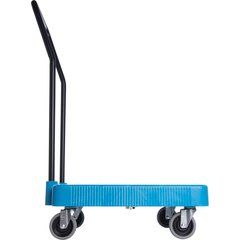 C2236H14 E-Z Glide™ Warewashing Rack Dolly with Handle 22.5" x 22.5" x 39.5" - Blue