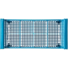 C32P114 Perma-Sil™ 8-Compartment Flatware Storage Basket 17" x 7.75" x 6.9" - Carlisle Blue