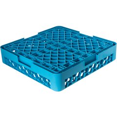 RC1614 OptiClean™ 16-Compartment Divided Tilted Glass Rack 16 Compartment - Carlisle Blue