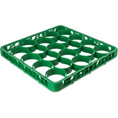 REW20SC09 OptiClean™ NeWave™ Color-Coded Short Glass Rack Extender 20 Compartment - Green