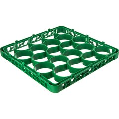 REW20SC09 OptiClean™ NeWave™ Color-Coded Short Glass Rack Extender 20 Compartment - Green