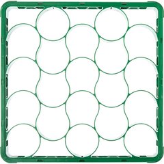 REW20SC09 OptiClean™ NeWave™ Color-Coded Short Glass Rack Extender 20 Compartment - Green