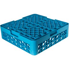 RC20-114 OptiClean™ 20-Compartment Divided Tilted Glass Rack with 1 Open Extender 20 Compartment - Carlisle Blue