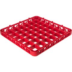 RE49C05 OptiClean™ 49-Compartment Divided Glass Rack Extender 1.78" - Red