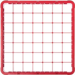 RE49C05 OptiClean™ 49-Compartment Divided Glass Rack Extender 1.78" - Red