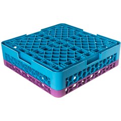 RG25-1C414 OptiClean™ 25-Compartment Divided Glass Rack with 1 Extender 5.56" - Lavender-Carlisle Blue