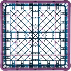 RG25-1C414 OptiClean™ 25-Compartment Divided Glass Rack with 1 Extender 5.56" - Lavender-Carlisle Blue