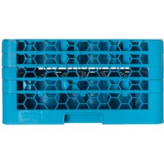 RW30-214 OptiClean™ NeWave™ Glass Rack with 3 Integrated Extenders 30 Compartment - Carlisle Blue