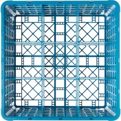 RG9-414 OptiClean™ 9-Compartment Divided Glass Rack with 4 Extenders 10.50" - Carlisle Blue