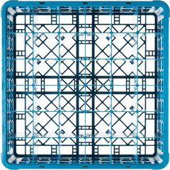 RG36-114 OptiClean™ 36-Compartment Divided Glass Rack with 1 Extender 5.56" - Carlisle Blue