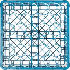 RW3014 OptiClean™ NeWave™ Glass Rack with Integrated Extender 30 Compartment - Carlisle Blue