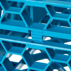 RE2514 OptiClean™ 25-Compartment Divided Glass Rack Extender 1.78" - Carlisle Blue