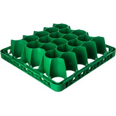 REW30LC09 OptiClean™ NeWave™ Color-Coded Long Glass Rack Extender 30 Compartment - Green