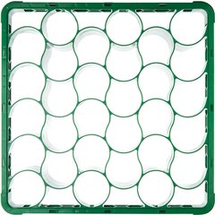 REW30LC09 OptiClean™ NeWave™ Color-Coded Long Glass Rack Extender 30 Compartment - Green