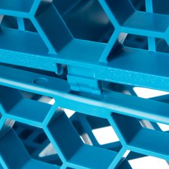 RE4914 OptiClean™ 49-Compartment Divided Glass Rack Extender 1.78" - Carlisle Blue