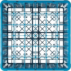 RG36-314 OptiClean™ 36-Compartment Divided Glass Rack with 3 Extenders 8.72" - Carlisle Blue