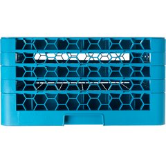 RG36-414 OptiClean™ 36-Compartment Divided Glass Rack with 4 Extenders 10.3" - Carlisle Blue