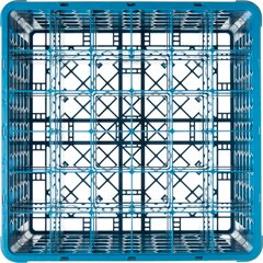 RG36-414 OptiClean™ 36-Compartment Divided Glass Rack with 4 Extenders 10.3" - Carlisle Blue