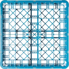 RC2014 OptiClean™ 20-Compartment Divided Tilted Glass Rack 20 Compartment - Carlisle Blue