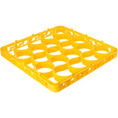 REW20SC04 OptiClean™ NeWave™ Color-Coded Short Glass Rack Extender 20 Compartment - Yellow