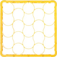 REW20SC04 OptiClean™ NeWave™ Color-Coded Short Glass Rack Extender 20 Compartment - Yellow