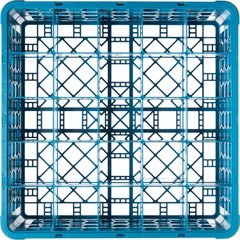 RG25-214 OptiClean™ 25-Compartment Divided Glass Rack with 2 Extenders 7.12" - Carlisle Blue