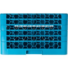 RG36-514 OptiClean™ 36-Compartment Divided Glass Rack with 5 Extenders 11.9" - Carlisle Blue