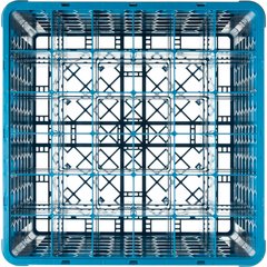 RG36-514 OptiClean™ 36-Compartment Divided Glass Rack with 5 Extenders 11.9" - Carlisle Blue