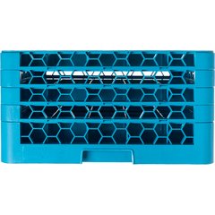 RG25-414 OptiClean™ 25-Compartment Divided Glass Rack with 4 Extenders 10.3" - Carlisle Blue